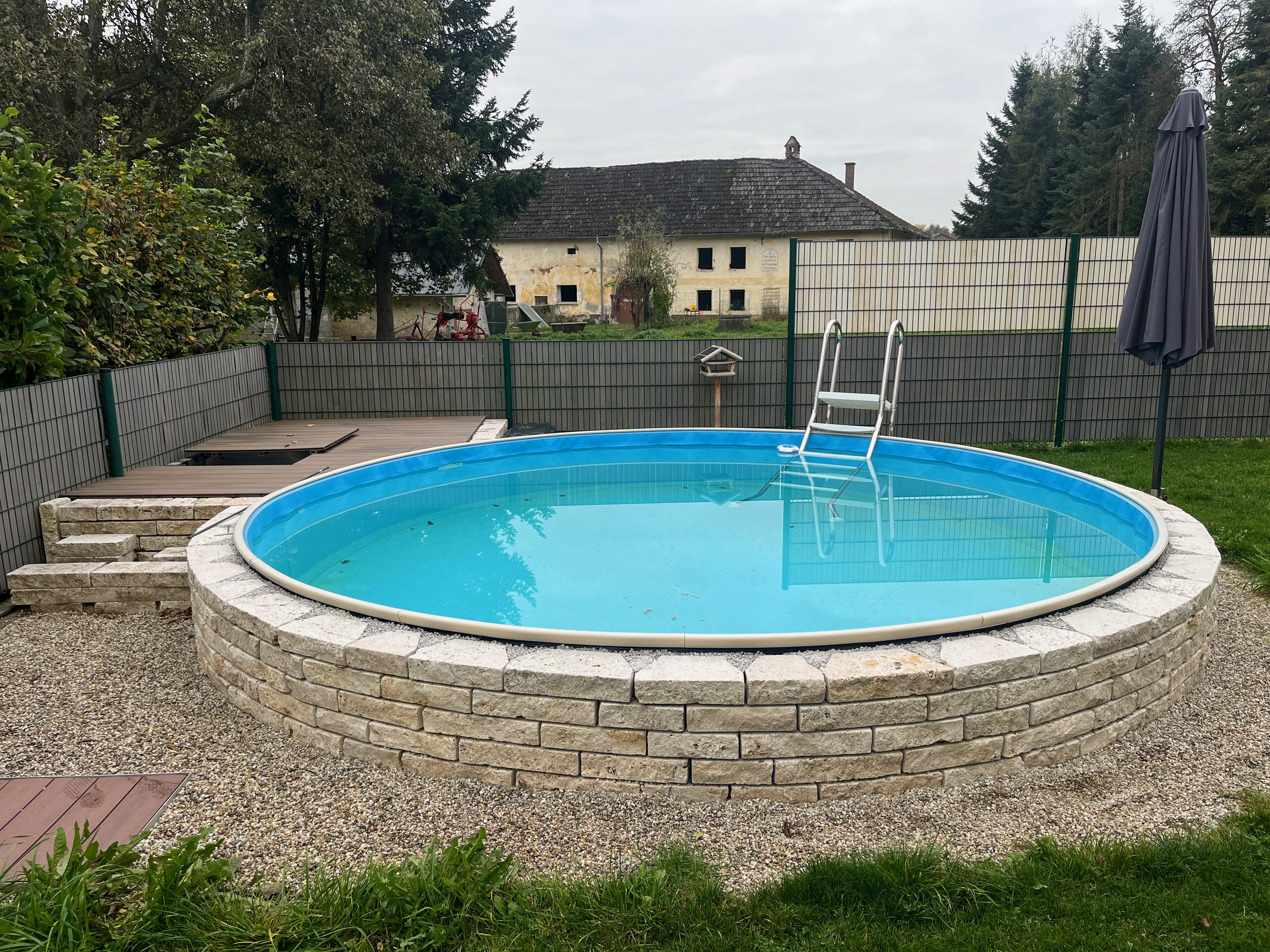 Der Pool von Bekannten bot uns Inspiration